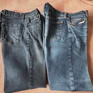 Universal Thread Mid Rise 80’s Slim Straight Ankle Jeans 2 pair lot